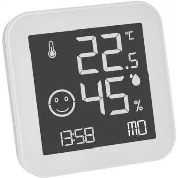 TFA Dostmann BLACK & WHITE analógový termo-hygrometer, biely (30.5054.02)