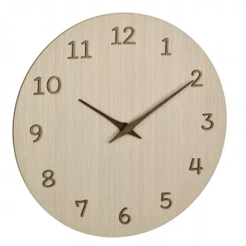 TFA Dostmann 60.3072.01 kremenné nástenné hodiny 298 mm svetlé drevo