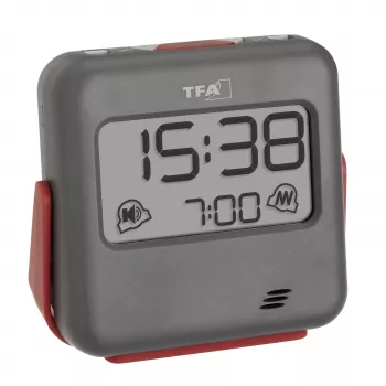 TFA Dostmann kremenný budík sivý 60.2031.10