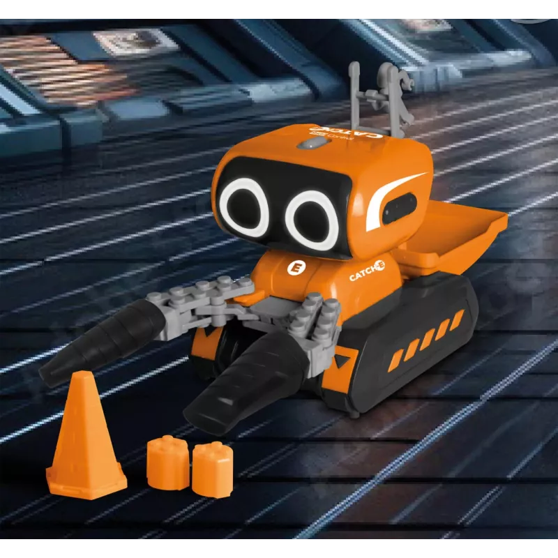 Revell RCCatch-E diaľkovo ovládaný robot s chápadlom, 2,4 GHz, bielo-oranžovo-čierny 24701