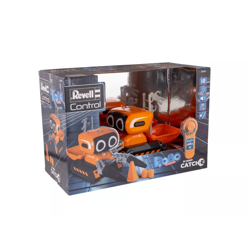Revell RCCatch-E diaľkovo ovládaný robot s chápadlom, 2,4 GHz, bielo-oranžovo-čierny 24701