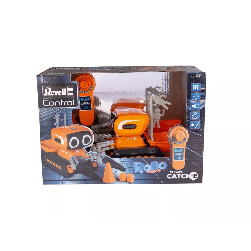 Revell RCCatch-E diaľkovo ovládaný robot s chápadlom, 2,4 GHz, bielo-oranžovo-čierny 24701