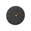 TFA Dostmann 60.3068.10 kremenné nástenné hodiny 25 cm bridlica, plynulý chod hodinového strojčeka