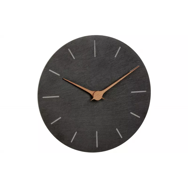 TFA Dostmann 60.3068.10 kremenné nástenné hodiny 25 cm bridlica, plynulý chod hodinového strojčeka