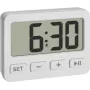 TFA Dostmann 60.2036.02 kremenný budík biely