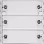 Gira KNX RF tlačidlový senzor 3-násobný System 55, čisto biely lesklý 510300