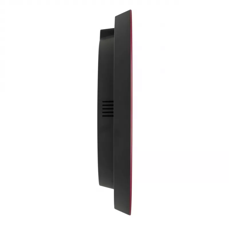 TFA Dostmann 60.3554.05 rádiové nástenné hodiny, červené, priemer 320 mm