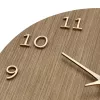 TFA Dostmann 60.3072.23 kremenné nástenné hodiny 298 mm tmavé drevo