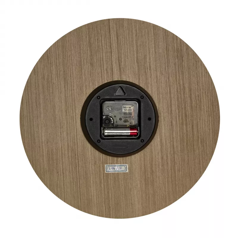 TFA Dostmann 60.3072.23 kremenné nástenné hodiny 298 mm tmavé drevo