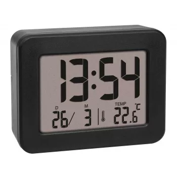 TFA 60.2044.01 kremenný budík čierny