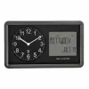 TFA Dostmann 60.3552.01 rádiové nástenné hodiny čierne