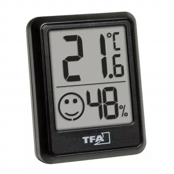 TFA Dostmann digitálny termo-hygrometer čierny 30.5060.01.03
