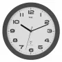 TFA Dostmann 60.3554.10 rádiové nástenné hodiny 320 mm antracit s plynulou sekundou