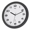 TFA Dostmann 60.3554.10 rádiové nástenné hodiny 320 mm antracit s plynulou sekundou
