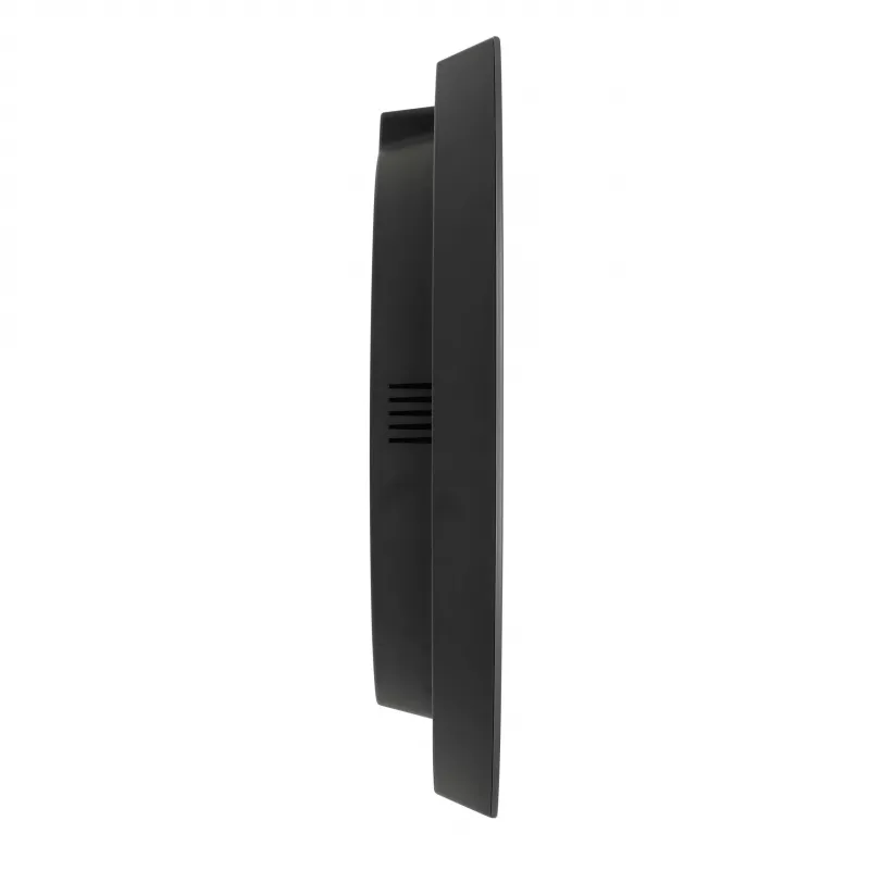 TFA Dostmann 60.3554.10 rádiové nástenné hodiny 320 mm antracit s plynulou sekundou