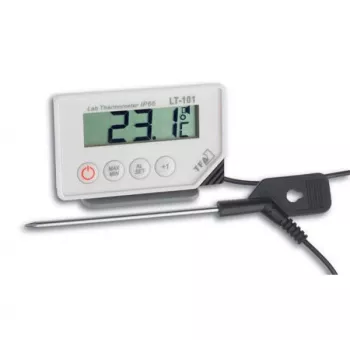 TFA Dostmann 30.1033 digitálny teplomer s Min/Max pamäťou, biela/strieborná
