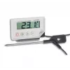 TFA Dostmann 30.1033 digitálny teplomer s Min/Max pamäťou, biela/strieborná