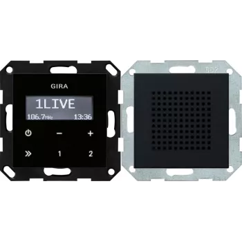 Gira 2280005 podomietkové UKW-RDS rádio s integrovaným reproduktorom