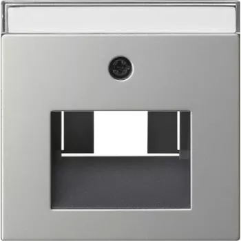 Gira System 55 krycia doska pre UAE/IAE a sieťové zásuvky, brúsená nerez 0284600