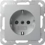 GIRA 418026 SCHUKO zásuvka System 55 podomietková hliník