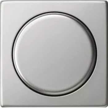 Gira System 55 krycia doska s otočným gombíkom pre stmievač a potenciometer, ušľachtilá oceľ 0650600