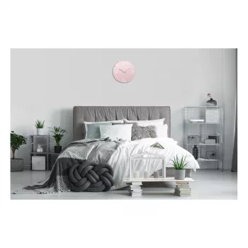TFA Dostmann dizajnové rádiové nástenné hodiny Contour, staroružová/biela (60.3536.16)