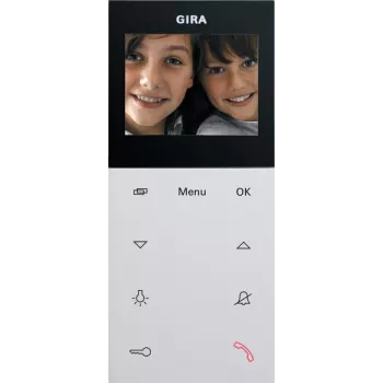 Gira 123927 video vnútorná stanica AP Plus System 55 čistobiela matná