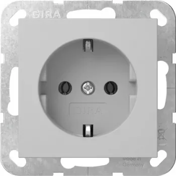 Gira System 55 SCHUKO zásuvka - vložka, sivá 4466015
