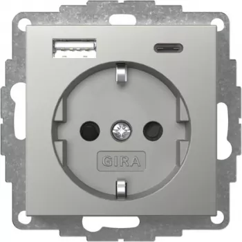 Gira SCHUKO zásuvka s USB nabíjačkou Type-A/C 2459600