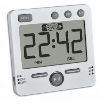 TFA Dostmann 99HOURS digitálny časovač biely 38.2049.02
