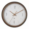 TFA Dostmann 60.3547.10 rádiové nástenné hodiny 22,3 cm sivá meď