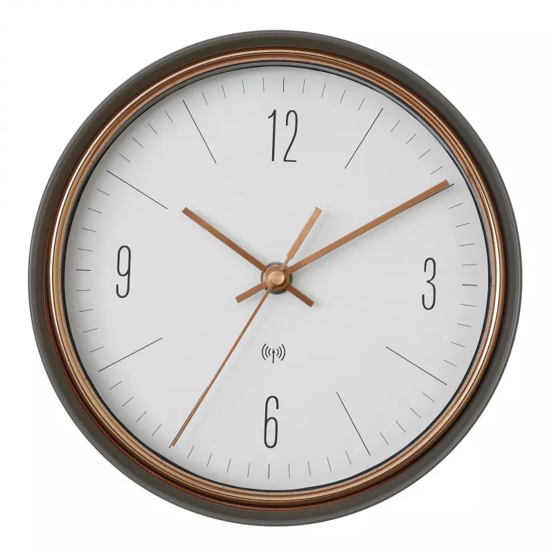 TFA Dostmann 60.3547.10 rádiové nástenné hodiny 22,3 cm sivá meď