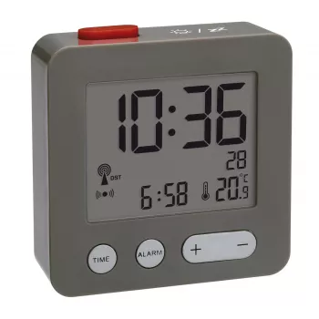 TFA Dostmann 60.2545.10 rádiový budík antracit