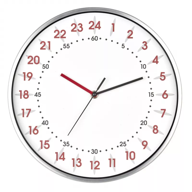 TFA Dostmann 60.3069.02 kremenné nástenné hodiny 304 mm x 48 mm hliník