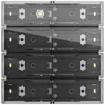Gira Tastsens.4.70 Standard 4f KNX 531400 - 4-násobný KNX tlačidlový senzor, čisto biela lesklá