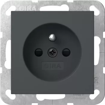 Gira 448528 SCHUKO zásuvka s ochranným kontaktom, System 55, čisto biela
