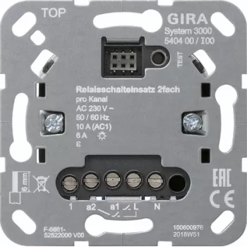Gira reléový spínací modul 2-násobný System 3000 540400