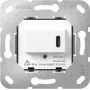 Gira SCHUKO vložka zásuvky s USB Type C PD, 16 A, 250 V, do omietky, čierna 236200