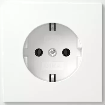 Gira TX_44 SCHUKO zásuvka 1-násobná pod omietku 16 A 250 V čistá biela lesklá 418866
