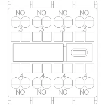 Siemens SIRIUS pomocný spínací blok 4 spínacie (3RH2911-2FA40)