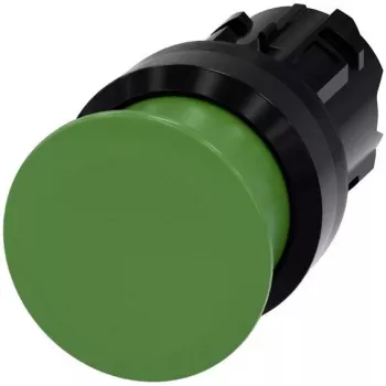 Siemens SIRIUS ACT predný diel hríbového tlačidla, plast, zelený, 40 mm, tlačný 3SU1000-1AD40-0AA0