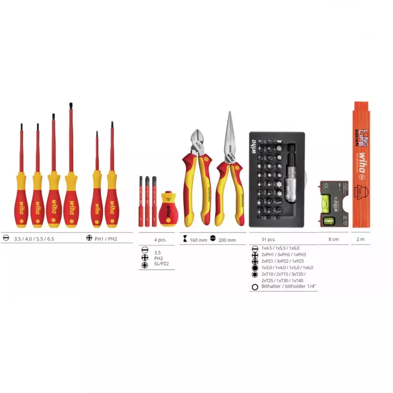 Wiha Basic Set L Electric 46-dielny VDE izolovaný kufrík s náradím 47312