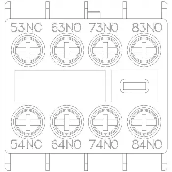 Siemens 3RH2911-1XA40-0MA0 pomocný spínací blok, 4 NO, skrutková svorka, bočná montáž pre SIRIUS 3RH2/3RT2