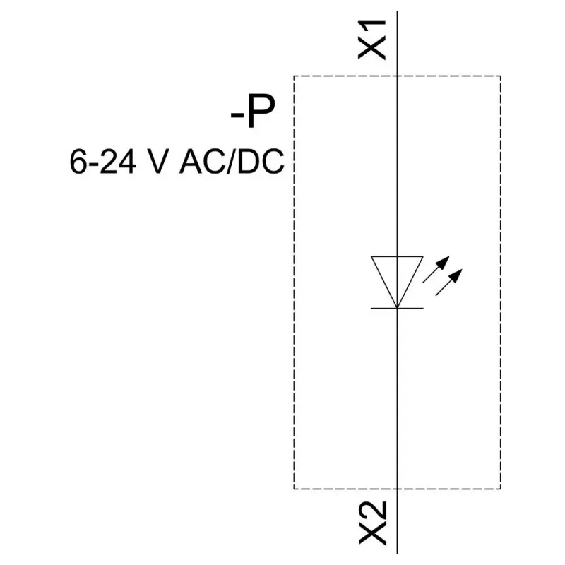 SIEMENS SIRIUS ACT LED modul, integrovaná LED, červený, 6-24V AC/DC, skrutková svorka 3SU14011BG201AA0