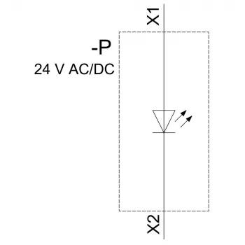 SIEMENS LED modul s integrovanou LED, červený, 24 V AC/DC, skrutková svorka, SIRIUS ACT 3SU14012BB201AA0