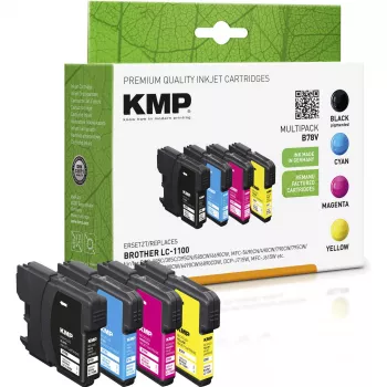 KMP MULTIPACK B78V Kompatibilné atramentové kazety Multipack - Čierna, Azúrová, Purpurová, Žltá - pre Brother DCP-6690CW, MFC-5890CN, MFC-5895CW, MFC-6490CW, MFC-6890CDW