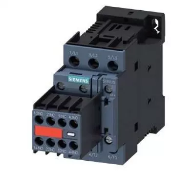 Siemens SIRIUS 3RT2 Výkonový stýkač 11kW/400V 2NO+2NC 24V DC cievka, skrutkové svorky, IP20 3RT20261BB443MA0