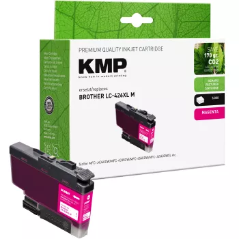 KMP repasovaná purpurová atramentová kazeta pre Brother LC426XLM (5000 strán) 1550,4006