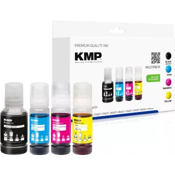 KMP 1642,1005 Kompatibilná atramentová kazeta Multipack – Čierna, Azúrová, Purpurová, Žltá – Vysoká výťažnosť pre HP OfficeJet Pro 8000/8500 séria