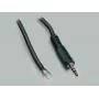 BKL Electronic 1101052 3,5 mm stereo jack konektor samec, 3-polový, kov, spájkované pripojenie, 1 ks